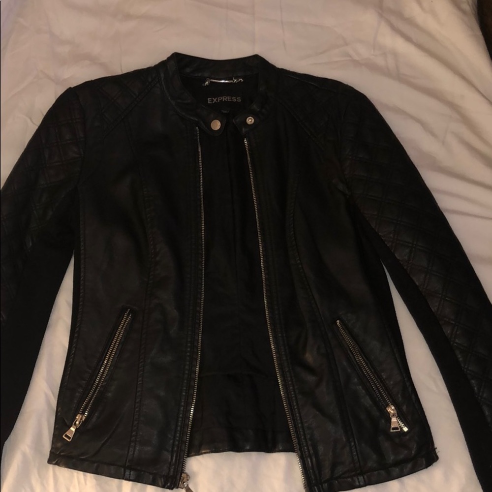 Leather Jacket - Size Small - Express - image 2